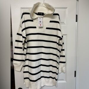 Striped sweater dress size M